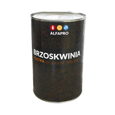 Brzoskwinia kostka w syropie 4200 g ALFAPRO