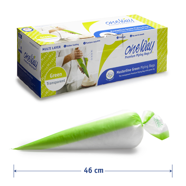 Worki cukiernicze Masterline green 46x26cm One Way