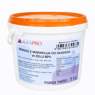 Mango z marakują w żelu 60% 5kg ALFAPRO